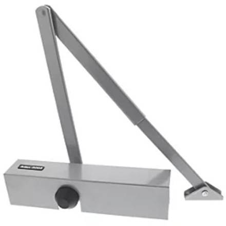 Briton 2003V Overhead Door Closer SES Sprayed Silver EN 1-4